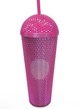 Starbucks Iridescent Pink Studded Tumbler Domed Lid-  24 Oz